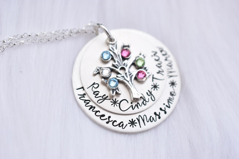 mothers day birthstone necklace