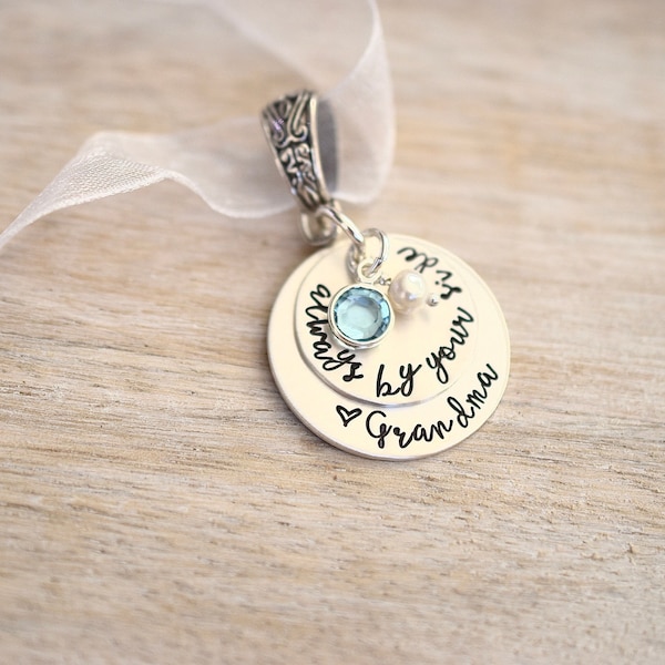 Personalized Wedding Bouquet Charm - Personalized Bridal Bouquet Charm Wedding Bouquet - Something Blue & Pearl - Wedding Accessories