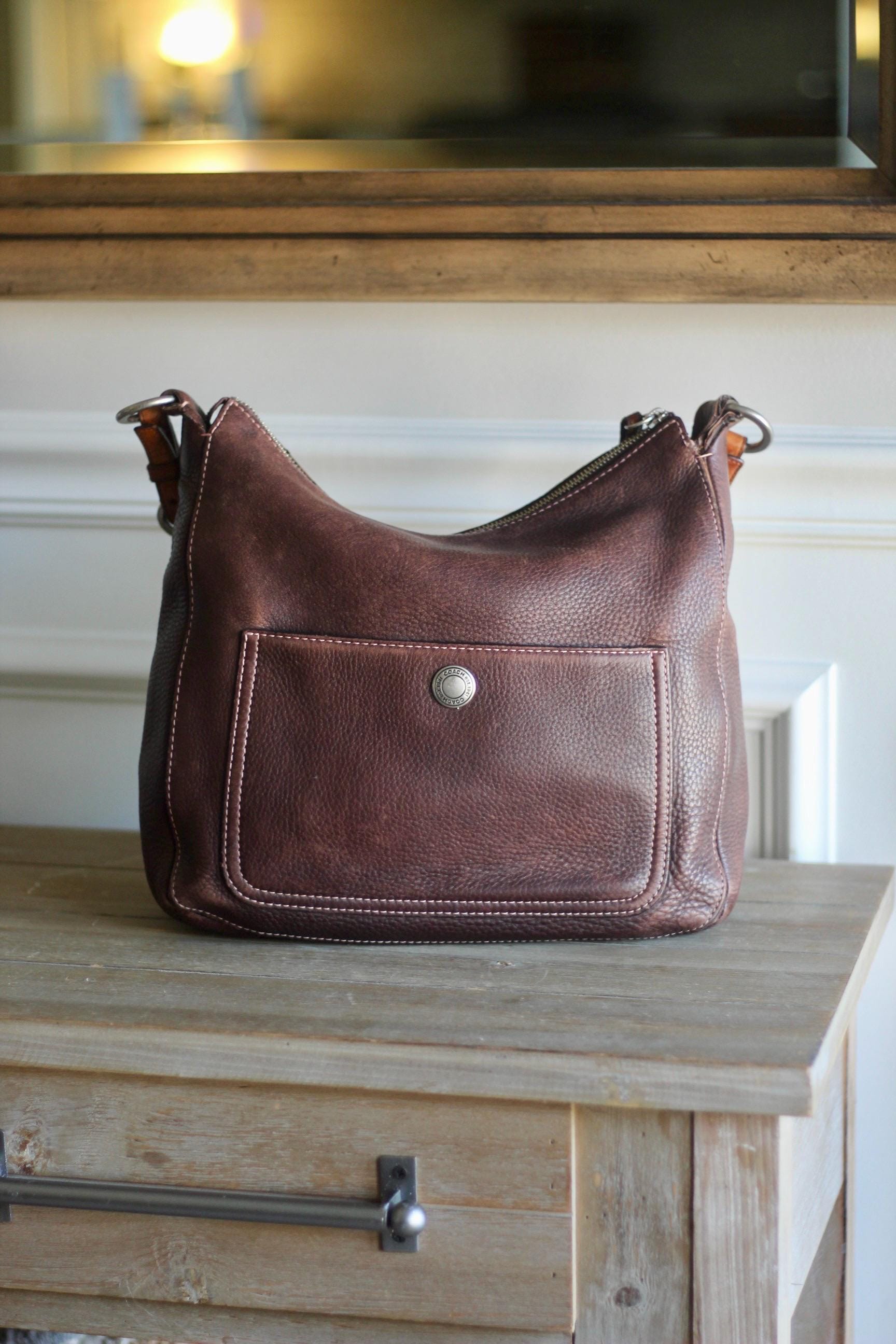 Vintage Brown Coach Shoulder Bag - Etsy Canada