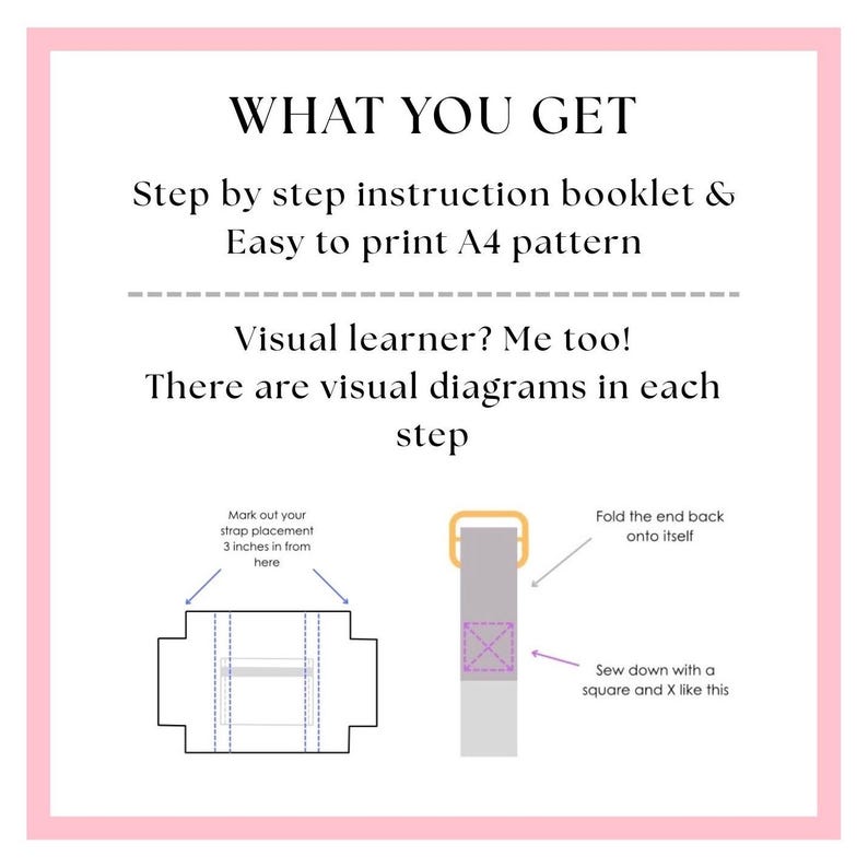 Mini Duffle Bag Sewing Pattern: Beginner A4 PDF Tutorial (Kids Overnight Bag) image 2