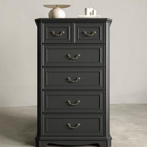 Tall Black Dresser - Etsy Tall Black Dresser - Etsy