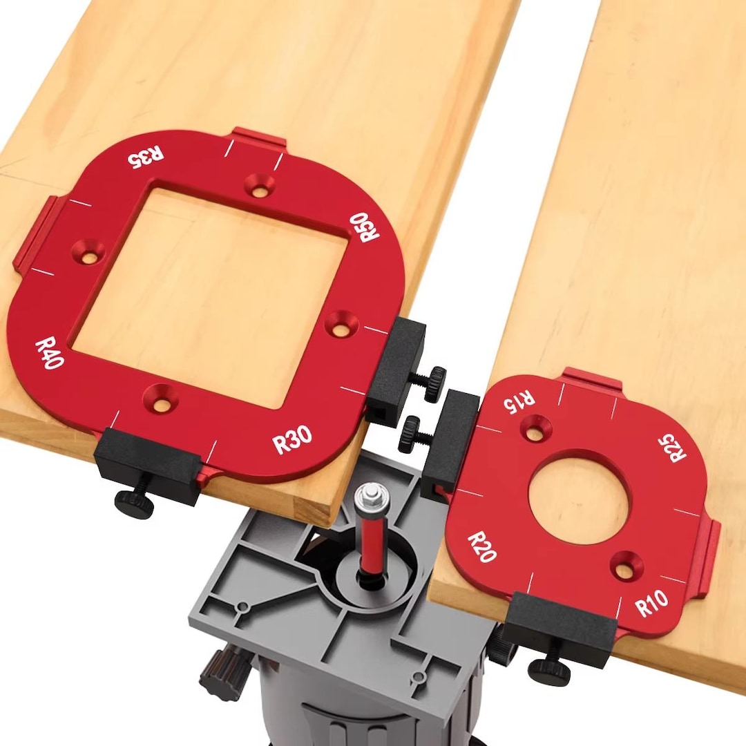 Aluminum Corner Radius Template – Woodworking Router Jig (R10–R50) - Etsy