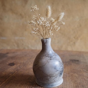 Mini vase en céramique marbrée – Petit vase décoratif fait main