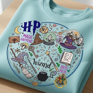 Wizard Magic SVG, plik Fantasy Cut, projekt sylwetki Cricut (pobranie cyfrowe)