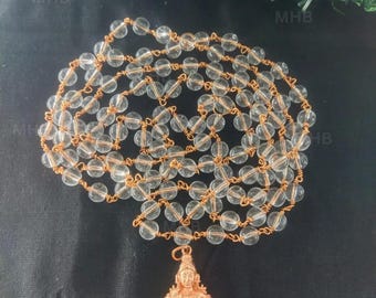 Necklace with Ayyappa Pendant | Copper Tone Hindu Devotional Jewelry | Spiritual Gift Necklace