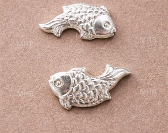 Silver Fish/Chandi Ki Machli for Astrological and Lal Kitab Remedy | Vastu, Pooja (Wt. 1 Gram)