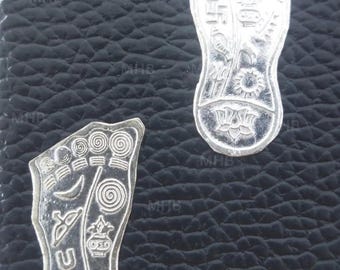 Silver Maa Laxmi Ji Charan Paduka (Feet) for Puja/Aarti/Diwali Hindu Pooja