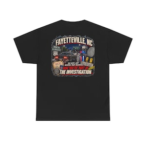 Fayetteville NC Ermittlungs-T-Shirt, Fall #910 Grafik-Shirt, Geschenk mit lokalem Humor