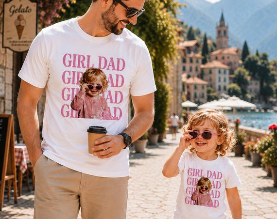 Girl Dad Boy Dad Shirt, Personalized Father’s Day T-Shirt, Custom Shirt for Dad from Daughter or Son, Family Gift for Dad