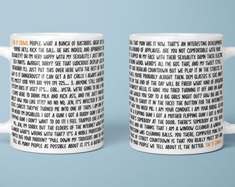 The IT Crowd Quotes Mug, The IT Crowd ,Best Quotes, Funniest Lines From IT Crowd, Moss, Roy, Jen, Douglas