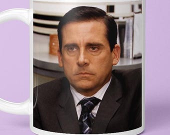 Michael Scott Disappointed Reaction Face Meme, Michael Scott Annoyed, Serious Face, Office USA, The Office Fan Gift