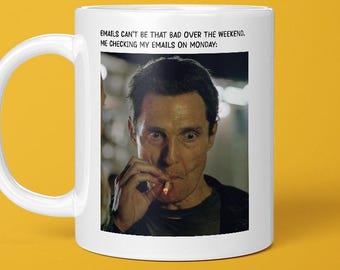 Rust Cohle Smoking Meme, Office Humour, Emails, Custom Text, Rust Cohle Smoking Cigarette, Rust Looking Crazy, Memes, Reaction Memes