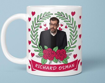 Richard Osman Mug, I Love Richard Osman, Comedian Mug, Gift For Comedian, Funny Mug