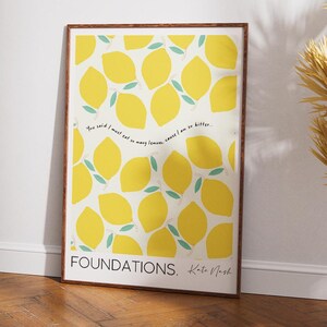 Foundations Print, Foundations Song Print, Poster, Kate Nash Foundations, Music Wall Art, Song Wall Art