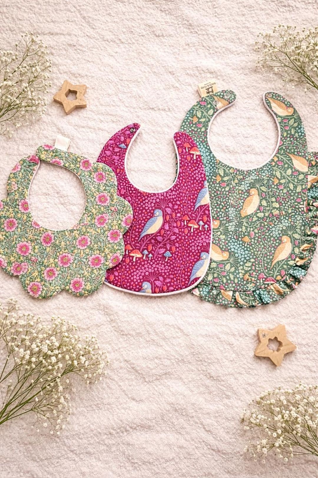 Handmade Baby Bibs – Scalloped, Ruffle & Classic Styles | Newborn to ...