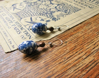 Oblivion / Oblivion porcelain earrings