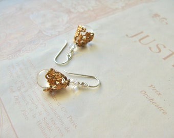 Meadow / Julia earrings in clear crystal