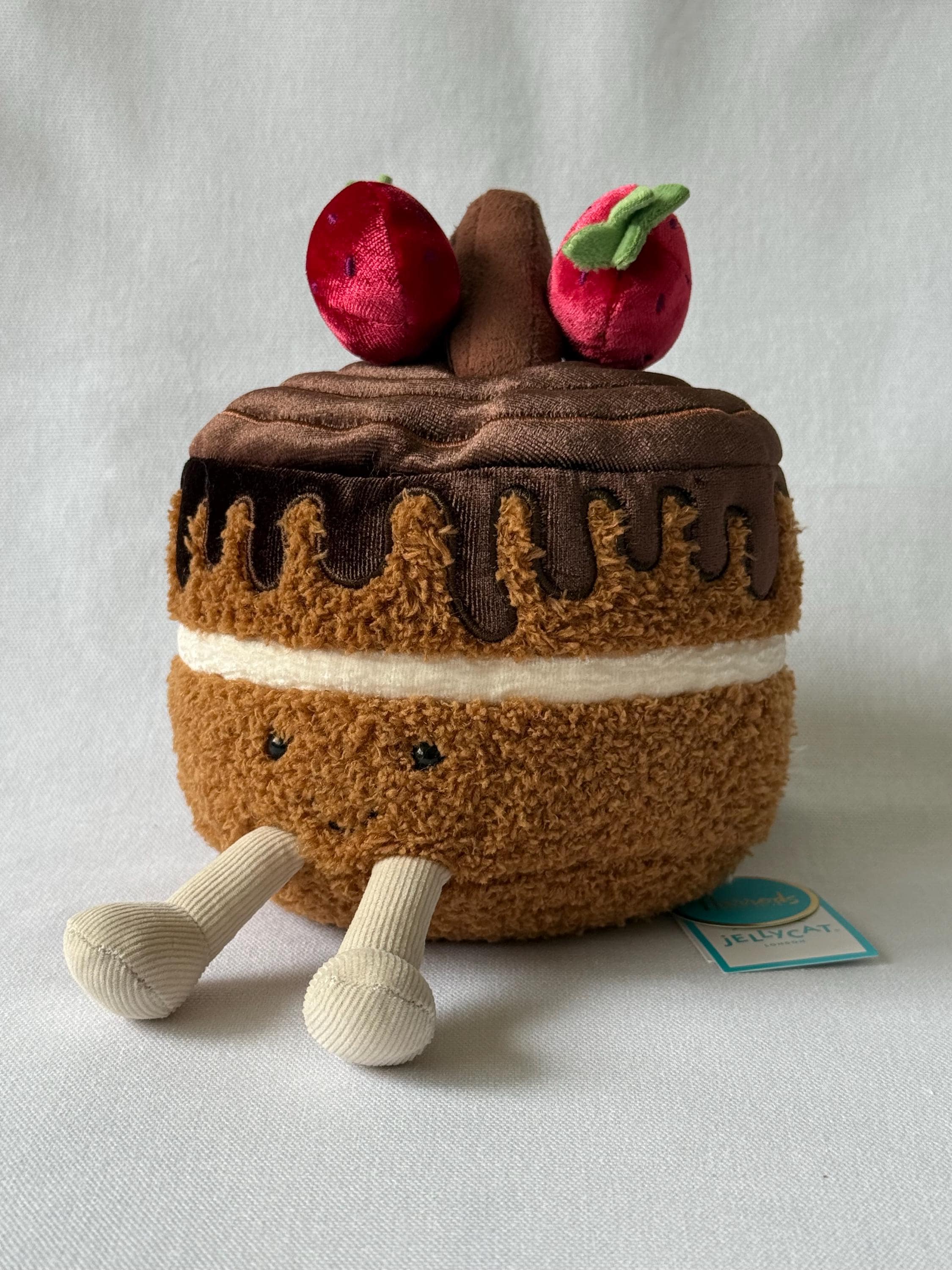 Rare Jellycat Glacy Chocolate Cake Harrods Exclusive - Hard to