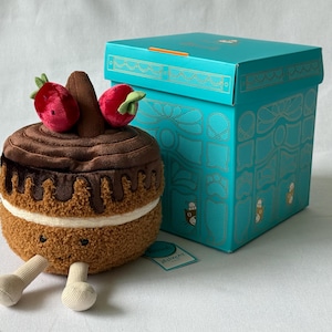 Rare Jellycat Glacy Chocolate Cake Harrods Exclusive - Hard to
