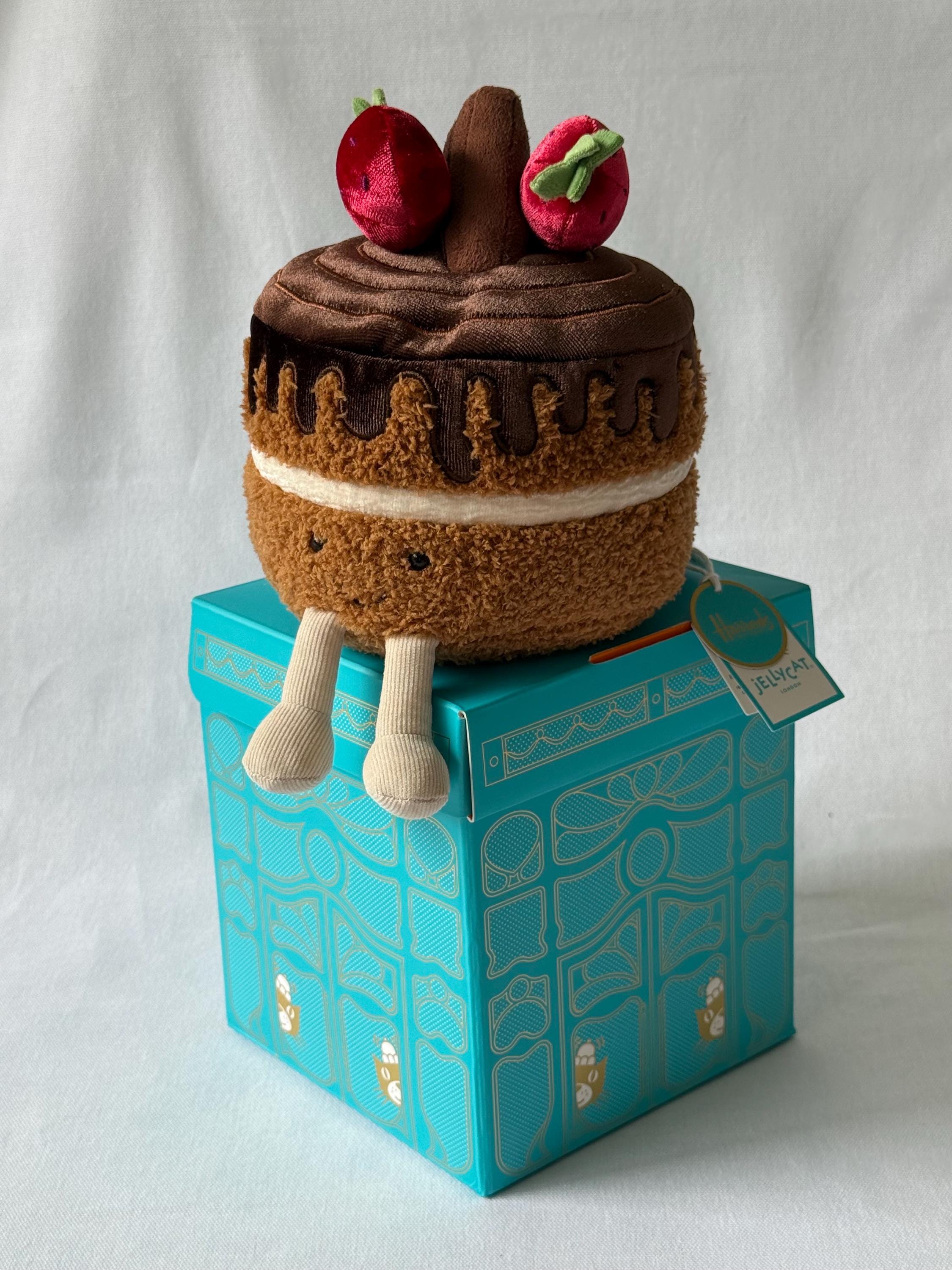 ぬいぐるみ  Glacy chocolatecake Rare Jellycat Glacy Chocolate Cake Harrods Exclusive - Hard to
