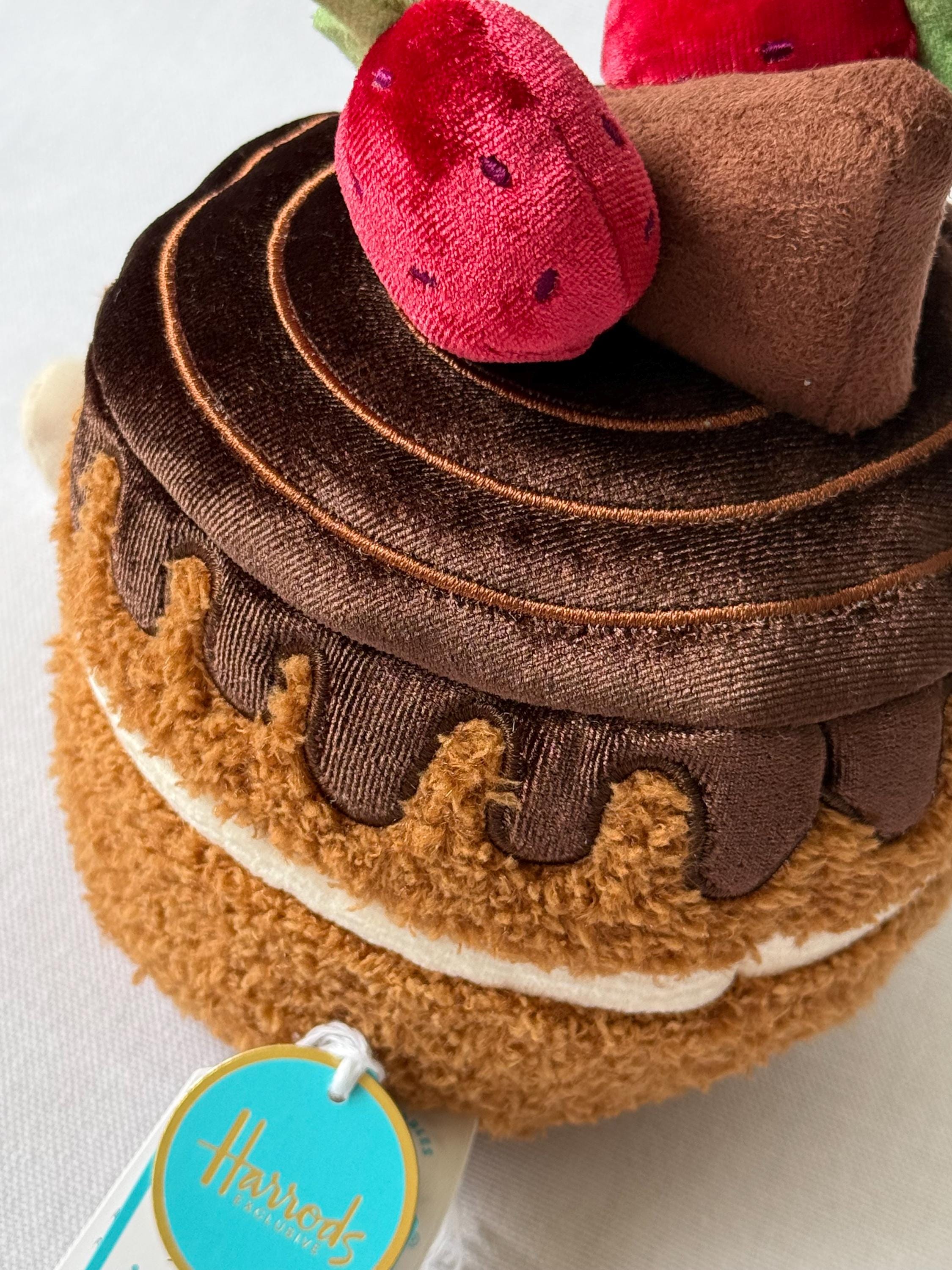 Rare Jellycat Glacy Chocolate Cake Harrods Exclusive - Hard to