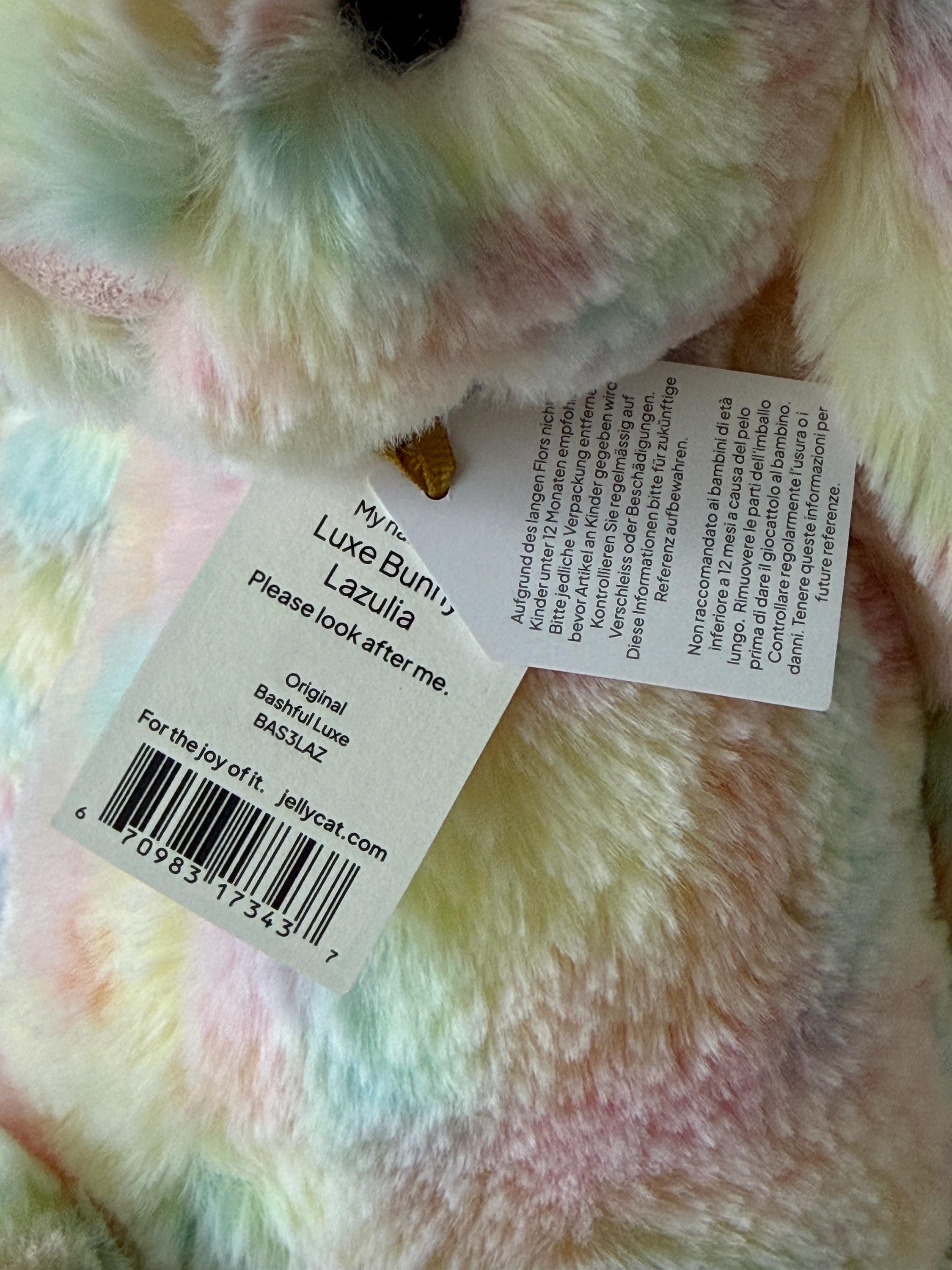 Jellycat Bashful Lazulia Luxe Bunny - Hard to Find Sold Out China
