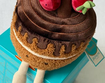 Rare Jellycat Glacy Chocolate Cake Harrods Exclusive - Hard to