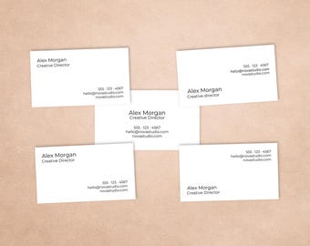 Directional Power Card Template | Editable Canva Design | Bold Modern contact Layout