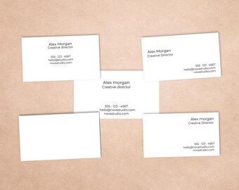 Negative Space Luxe Template | Luxury Canva Card Design | Minimal Elegant Layout
