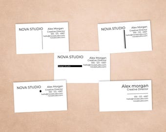 Structured Divider Card Template | Classic Canva Design | Professional Layout
