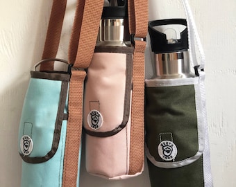 Waterproof Canvas Water Bottle Sling: Hands-Free Carrier