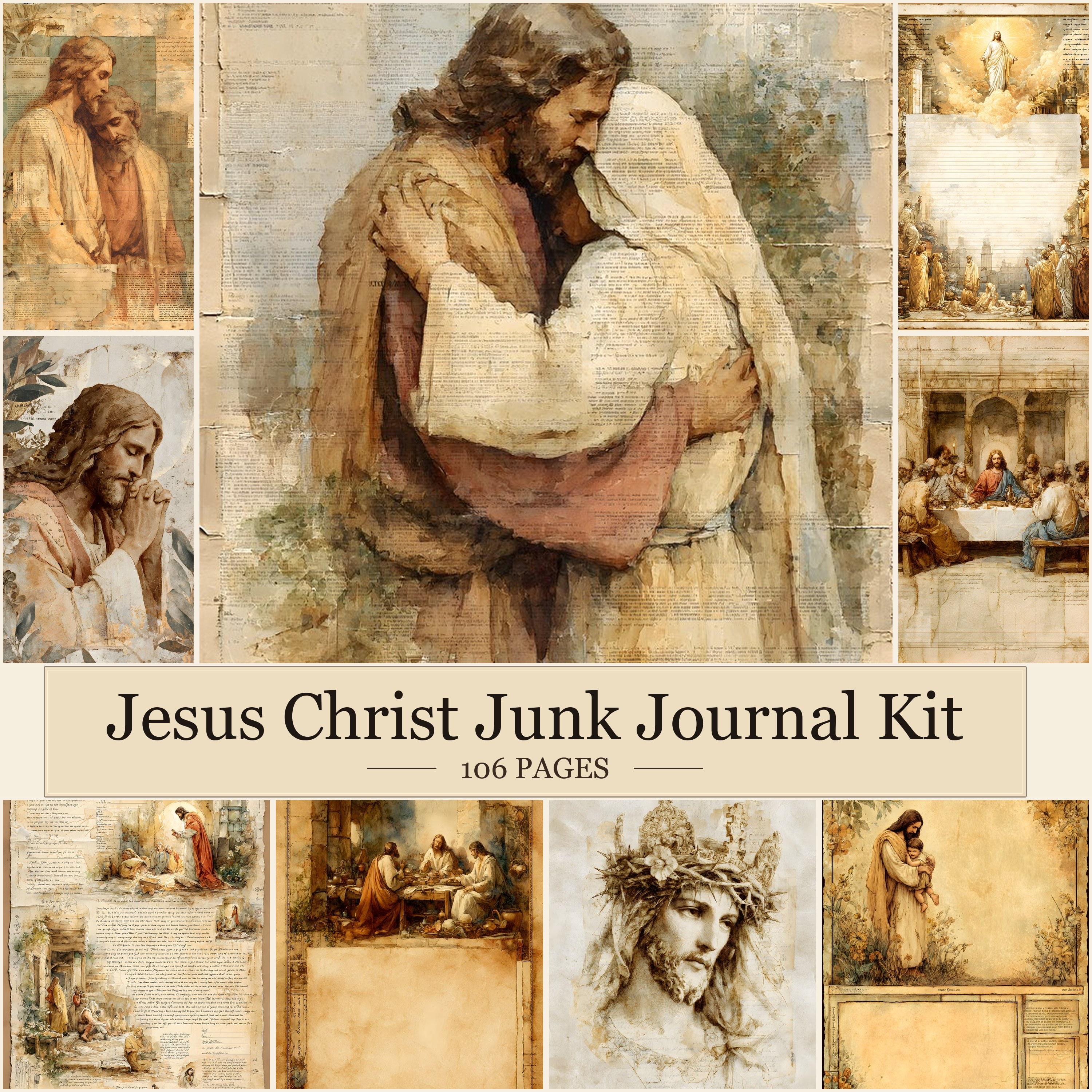 Jesus Christ Junk Journal Pages, Christian Printable Kit, Biblical ...