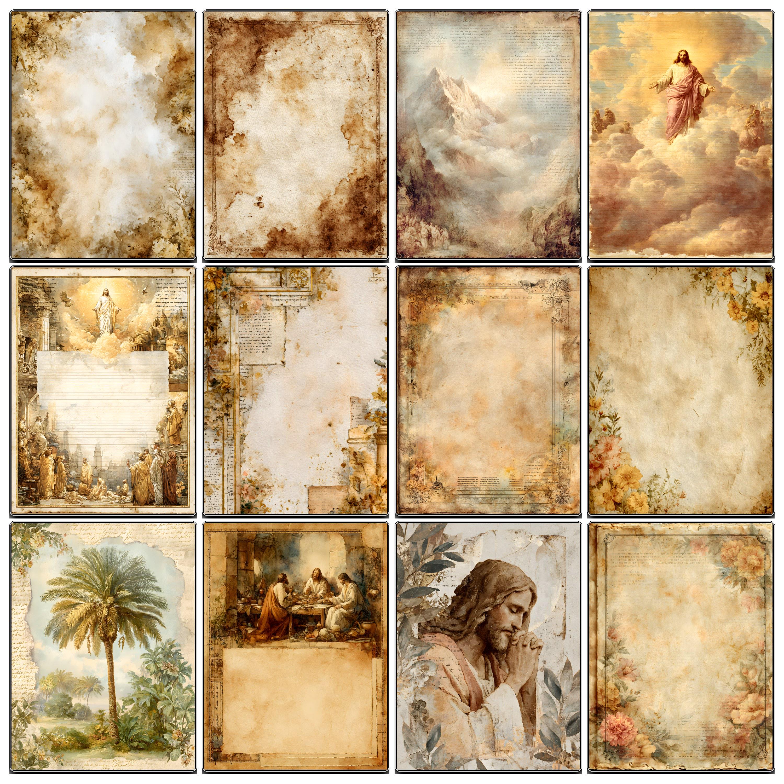 Jesus Christ Junk Journal Pages, Christian Printable Kit, Biblical ...
