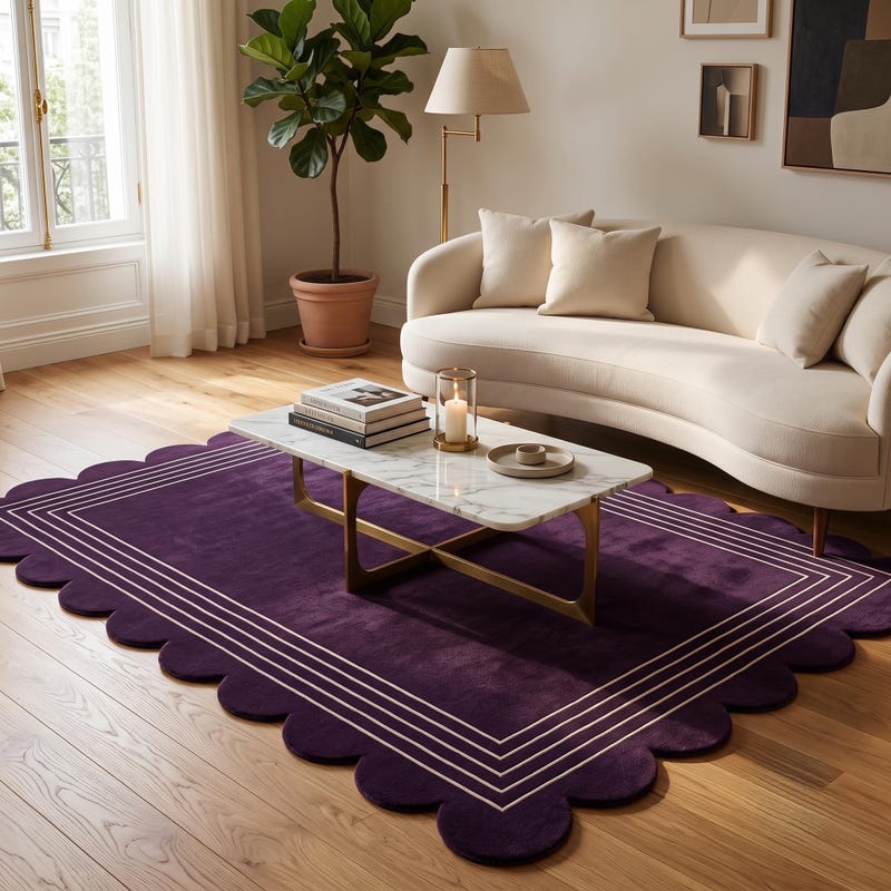 Aubergine Vintage Rug - Etsy