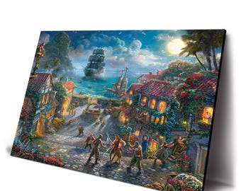 Pirates of the Caribbean Movies Poster Canvas Print For Home Decor Wall Art