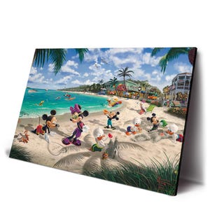 Mickeys och Minnie Mouse i Florida-filmer Canvastavla för heminredning Väggkonst