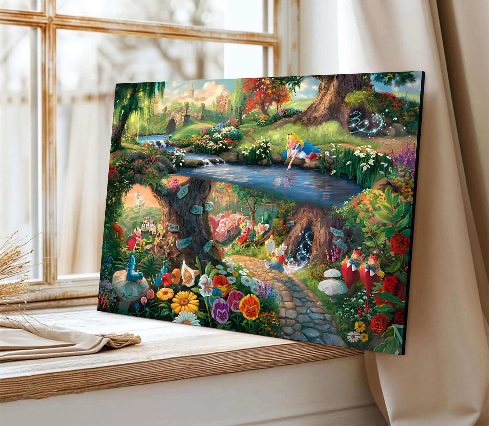 Alice in Wonderland Canvas Print: Classic Movie Art, Family Bedroom ...
