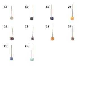 Porta incienso de cristal natural, quemador de piedra minimalista, decoración espiritual japonesa para escritorio. imagen 6