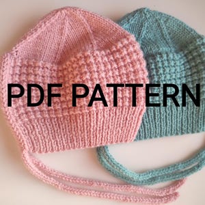 Classic Baby Beanie Knitting Pattern, Seamless Newborn Hat Knit Pattern, Easy Toddler Cap Tutorial, Simple Infant Knit Hat PDF, DIY Baby Kni