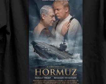 Funny Trump and Netanyahu Bootleg Meme Shirt For Friends, Strait of Hormuz parody Gift For Man, Titanic Parody Gift For Him, USA T
