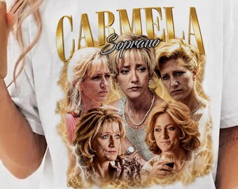 Carmela Soprano Shirt, Vintage Sopranos Graphic Tee, Satriale's T-Shirt, Mafia TV Show Fan Apparel, Christopher Moltisanti Tee, James Gandolfini