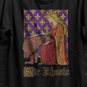 Camiseta de Sir Rhosis, divertida camiseta meme de borracho de hígado, camiseta de broma sobre beber alcohol, meme de caballero, regalo de fiesta, regalo para hombres