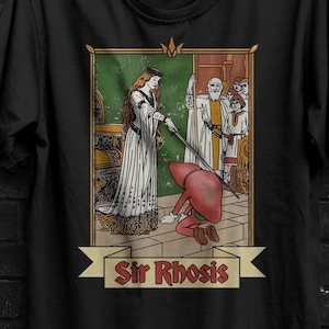 Camiseta de Sir Rhosis, divertida camiseta meme de borracho de hígado, camiseta de broma sobre beber alcohol, meme de caballero, regalo de fiesta