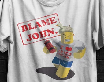 Camiseta Blame John, equipo Shedletsky c00lkid, camiseta Blame John, camiseta de juegos, regalo de juegos para jugadores, regalo de jugador, Forsaken, shedletsky -paita