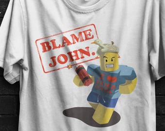 Camiseta Blame John, equipo Shedletsky c00lkid, camiseta de juegos, camiseta Blame John, regalo de juegos para jugadores, regalo de jugador, Forsaken, shedletsky -paita