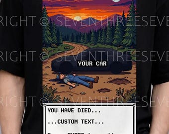 Oregon Trail Truck Trend Shirt,Viral social media T-Shirt,8-bit Oregon Trail game Tee,Gift for Him,Gift for Her,Retro Oregon Trail Pixel Art