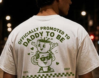 Dad To Be 2027 Shirt,Promoted to Daddy,New Father Gift,Pregnancy Announcement Tee,Daddy Est 2027 TShirt,Daddy of Boy,Papa 2027 Tee