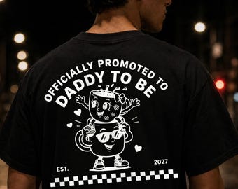 Dad To Be 2027 Shirt,Promoted to Daddy,New Father Gift,Pregnancy Announcement Tee,Daddy Est 2027 T-Shirt,Werdender Papa TShirt,Papa 2027 Tee