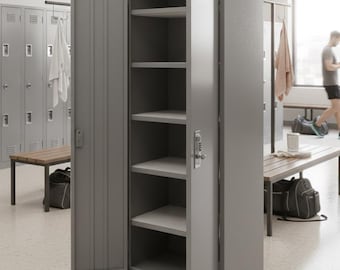 Metal Locker Plans | 1.5mm Steel, Laser Cut DXF, SolidWorks CAD