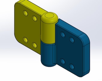3D Printable Hinge STL File Bundle | 9 Sizes, M4 Cabinet Furniture (Digital Download) Tested & Printed